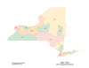 Digital New York Map with 2022 Congressional Districts