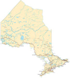 Ontario Province Map - Fit-Together Style