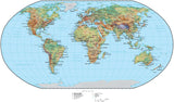 World Terrain map in Adobe Illustrator vector format with Photoshop terrain image RB-EUR-952909