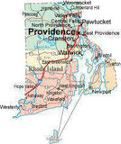 Rhode Island State Map - Multi-Color Style - Fit Together Series