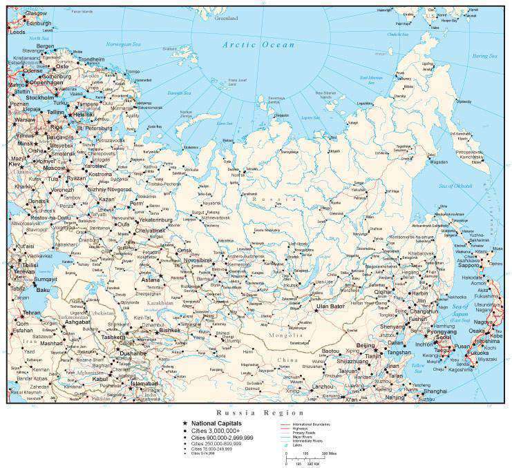 Russa All Rivers Map Russia Physical Map Rivers