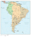 South America Map with Time Zones