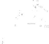 Digital Black & White Seychelles map in Adobe Illustrator EPS vector format