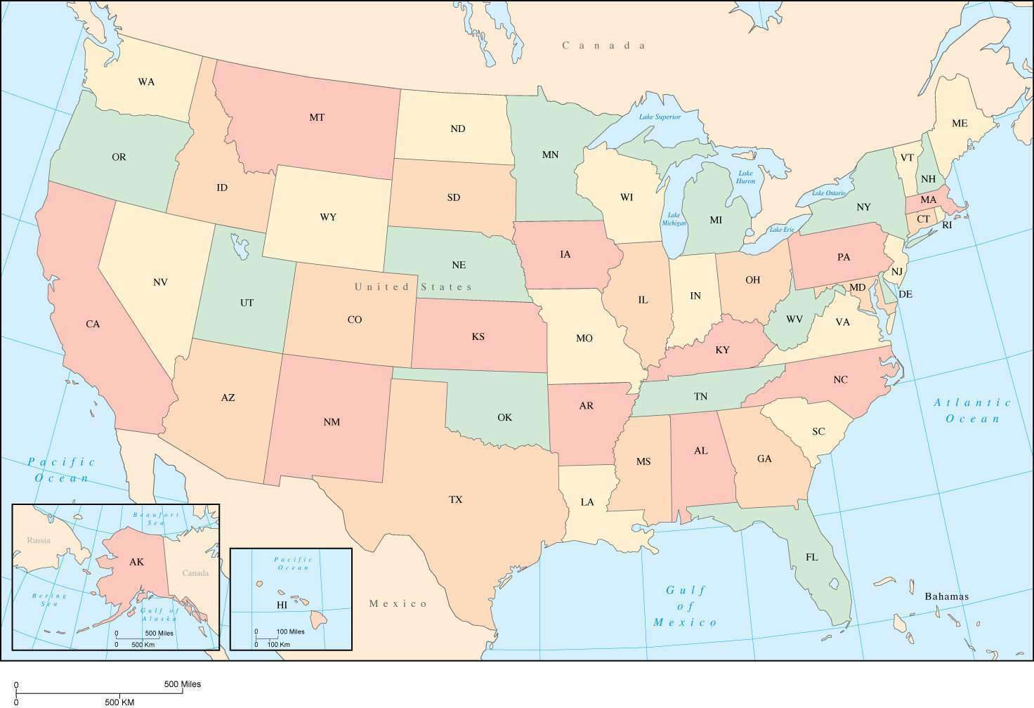 Atlas State Map Atlas Usa States