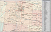Large Size Adobe Illustrator Format USA Map with States and Terrain Background