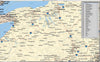 Wall/Poster Size USA Map with Counties, Major Highways, Rivers, Lakes and More