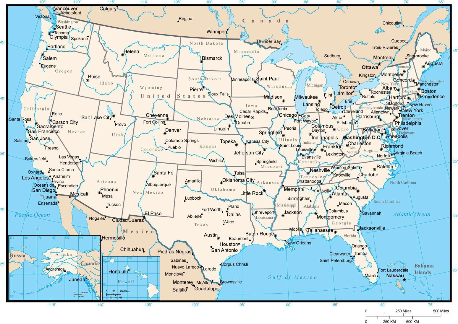 United States Map With Capitals GIS Geography, 49% OFF