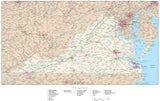 Detailed Virginia Digital Map with County Boundaries, Cities, Highways, and more