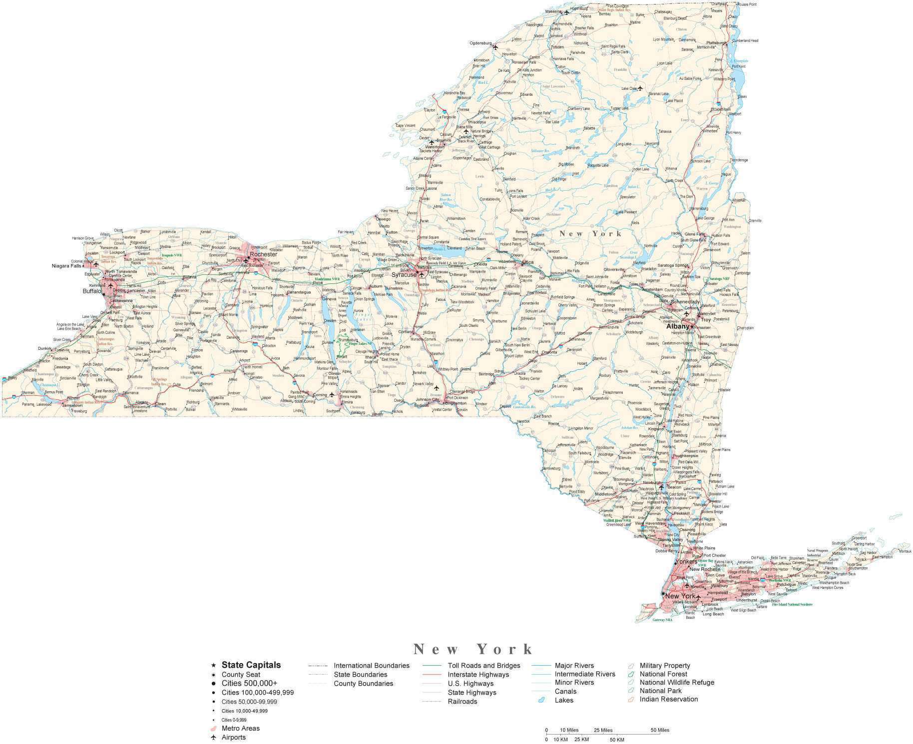 Upstate New York Outline Map Vector Image Cricut Cut (Download Now