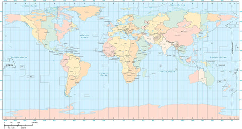 World Map with Time Zones